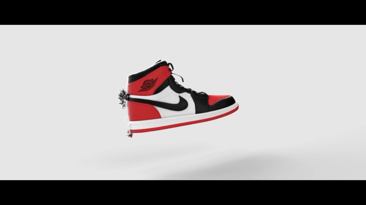 Air Jordan Spec Ad – Sneaker Dissolving into Particles – Still 1