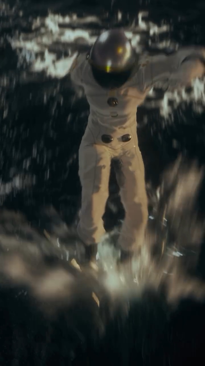 Astronaut im Whitewater – Houdini-Test – Standbild 4