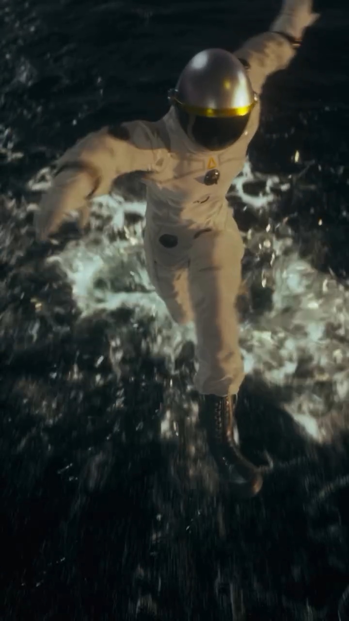 Astronaut im Whitewater – Houdini-Test – Standbild 6