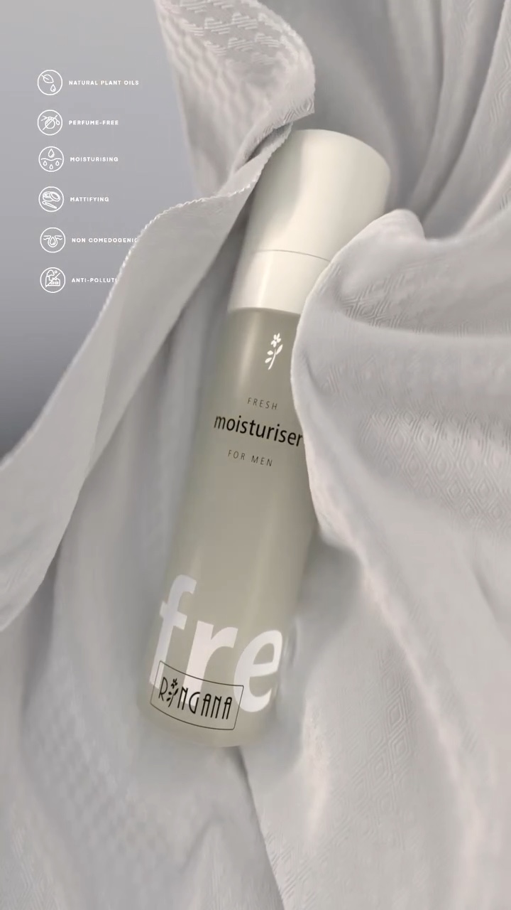 Cloth Simulation – RINGANA Moisturiser in Stoff drapiert – Standbild 4