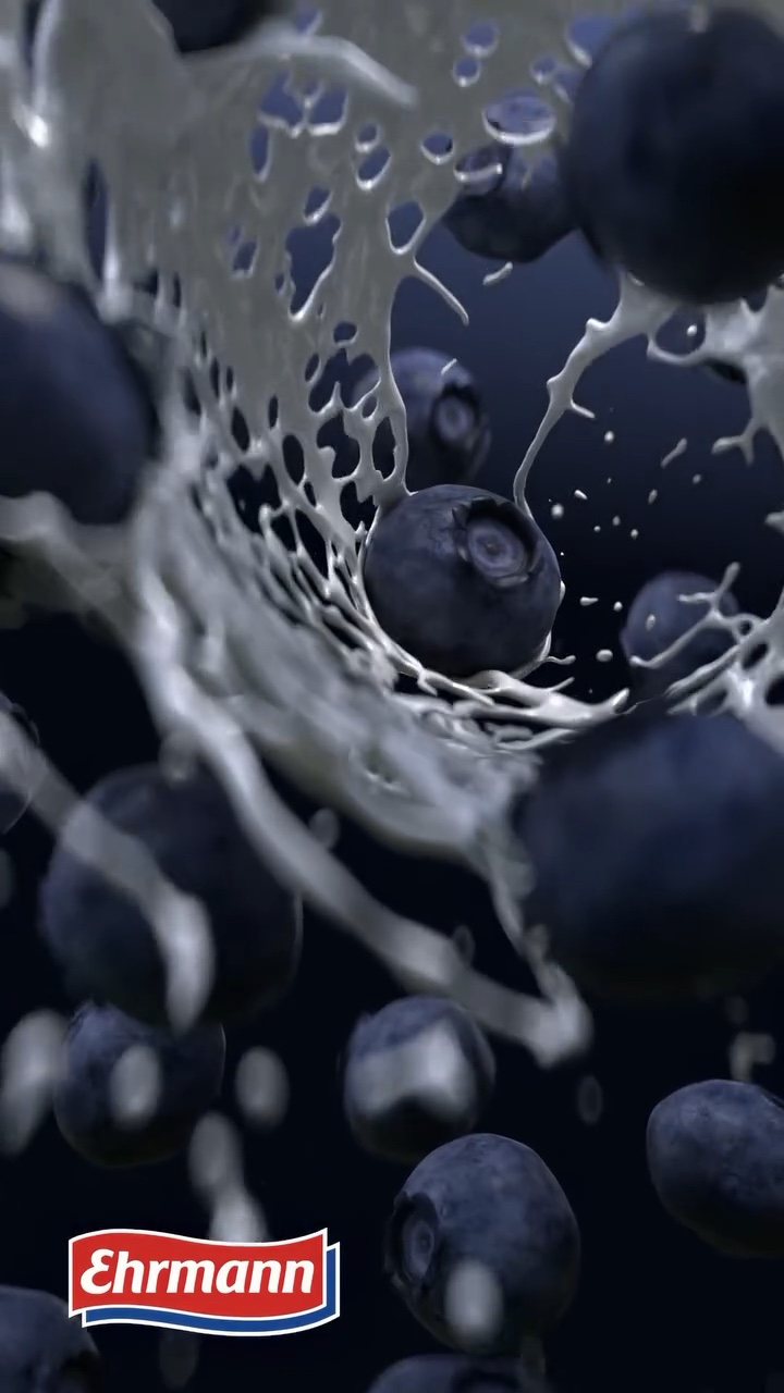 Ehrmann Spec Ad – Blueberries in a Splash – Still 5