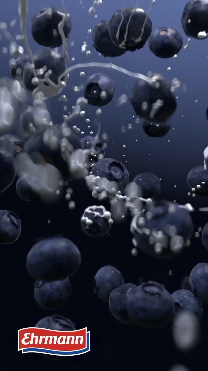 Ehrmann Spec Ad – Blueberries in a Splash – Still 8
