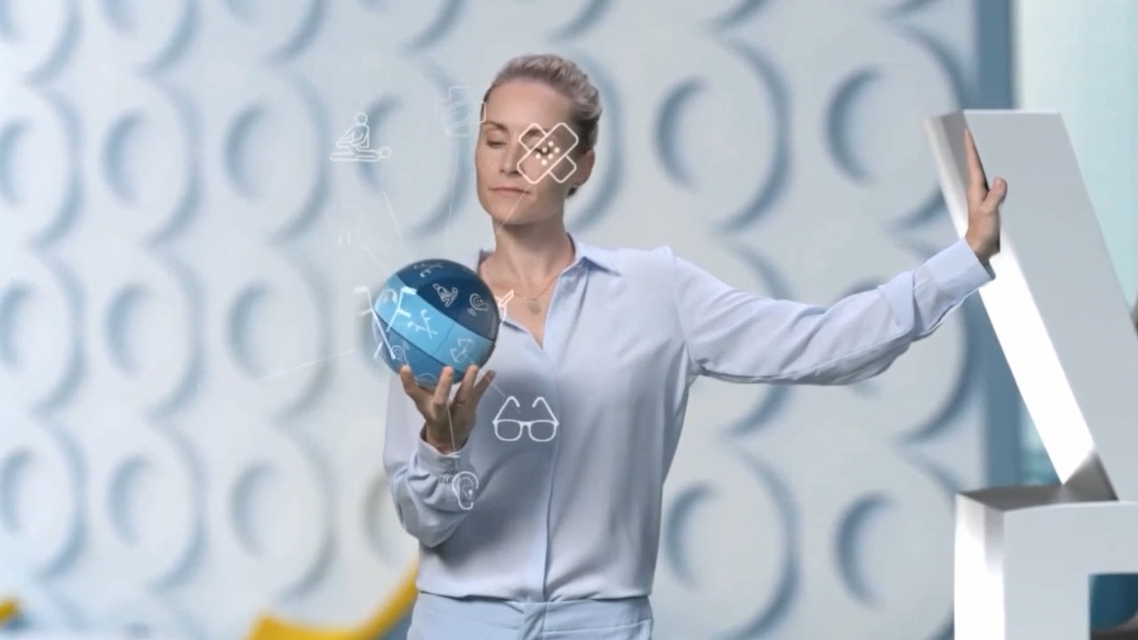 Hallesche FEELfree – TV Commercial with 3D Lettering in Space – Still 5