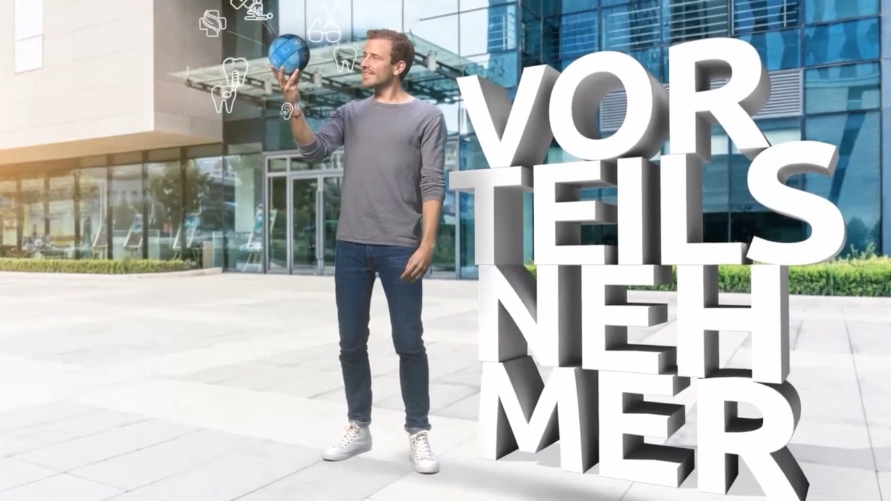 Hallesche FEELfree – TV Commercial with 3D Lettering in Space – Still 7