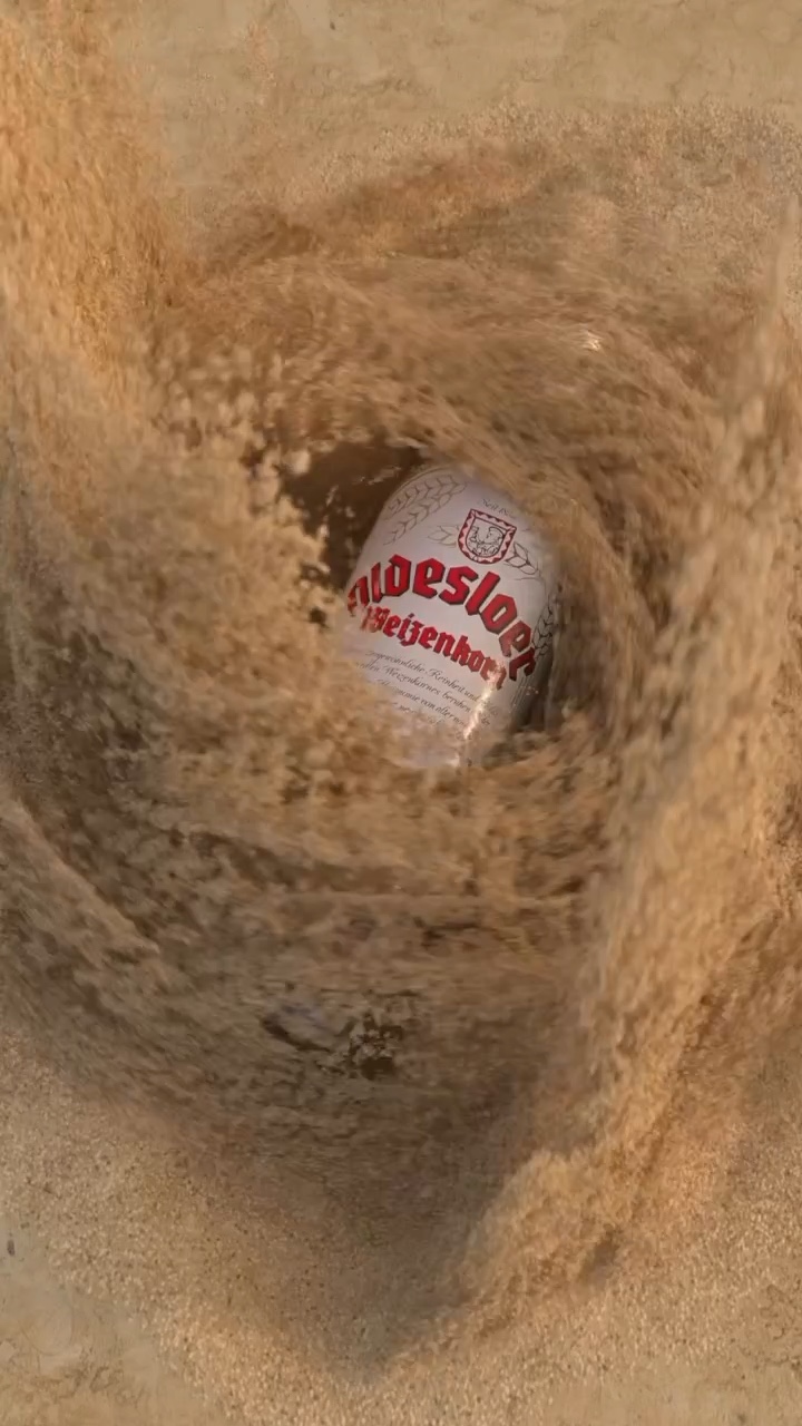 Oldesloer Spec Ad – Flasche im Küstensand – Standbild 6