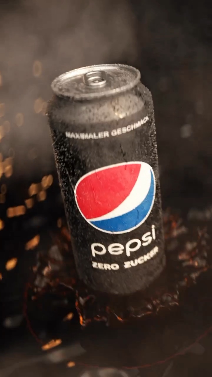 Pepsi Spec Ad – Can in a Cola Splash – Still 2