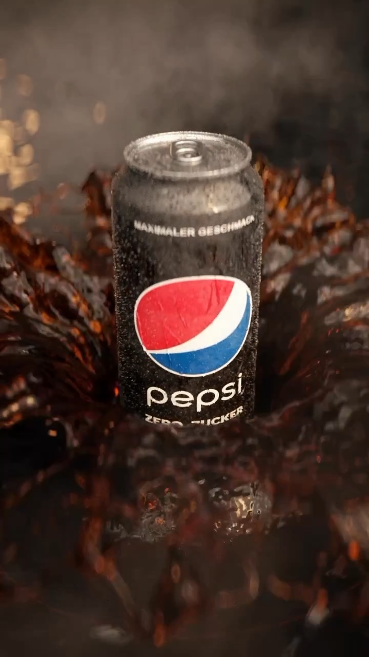 Pepsi Spec Ad – Can in a Cola Splash – Still 4