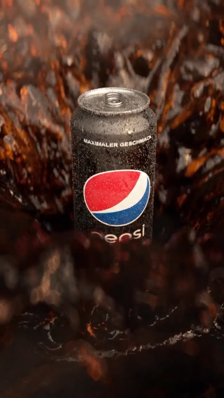 Pepsi Spec Ad – Can in a Cola Splash – Still 8