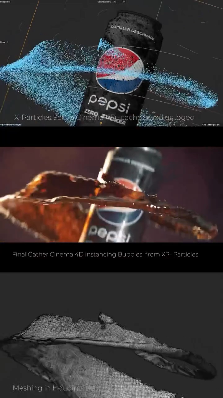 Pepsi Spec Ad – Breakdown mit X-Particles – Standbild 1