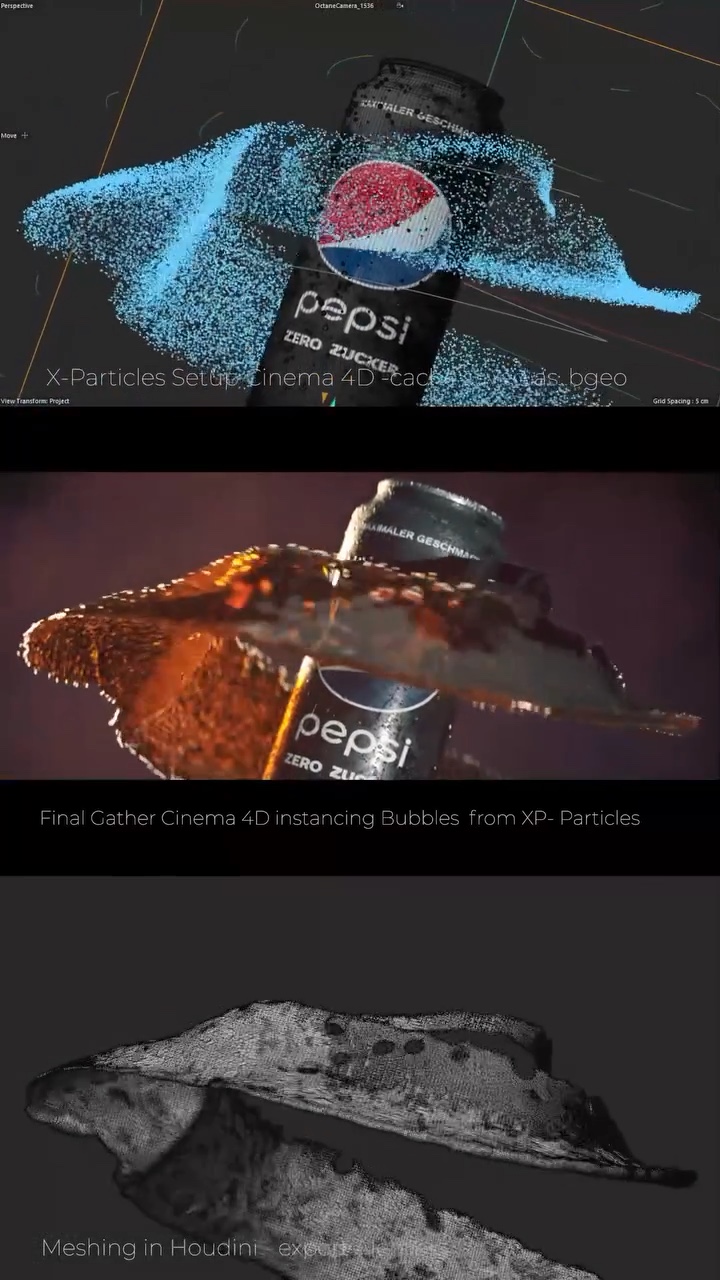 Pepsi Spec Ad – Breakdown mit X-Particles – Standbild 2