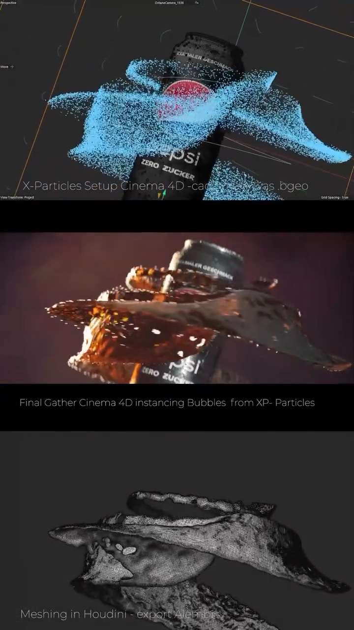 Pepsi Spec Ad – Breakdown mit X-Particles – Standbild 3