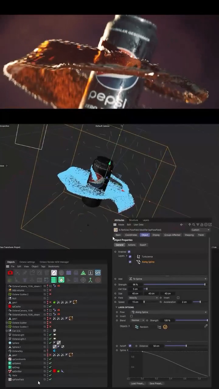 Pepsi Spec Ad – Breakdown mit X-Particles – Standbild 5