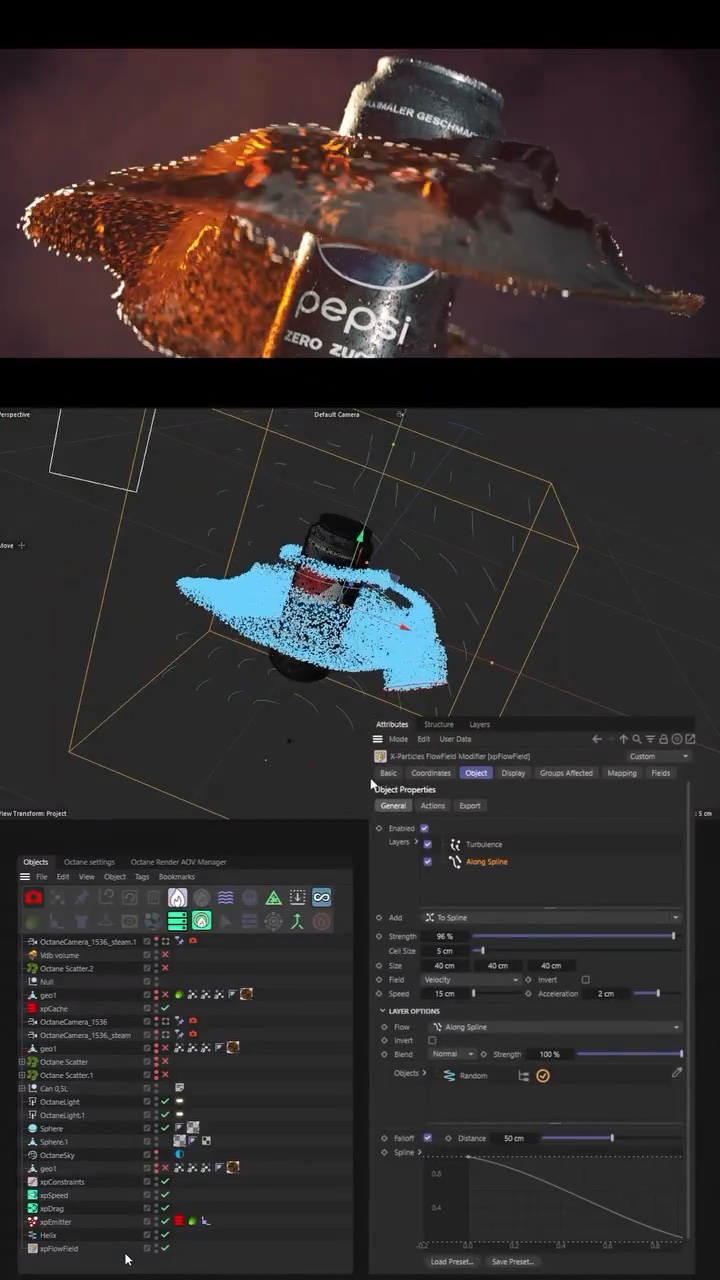 Pepsi Spec Ad – Breakdown mit X-Particles – Standbild 6