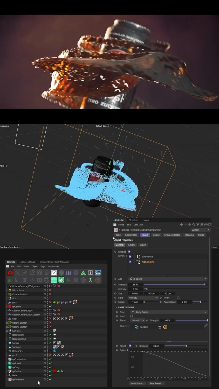 Pepsi Spec Ad – Breakdown mit X-Particles – Standbild 7
