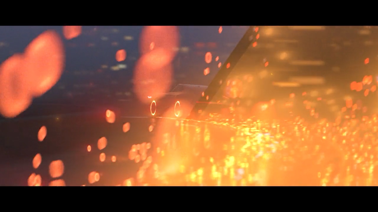 Cyberpunk Sports Car – Night Drive through a Shower of Sparks – Still 7