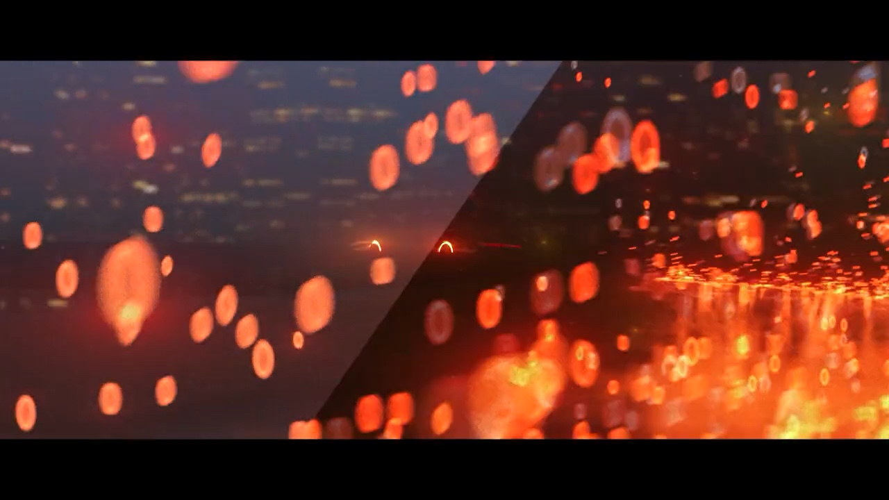 Cyberpunk Sports Car – Night Drive through a Shower of Sparks – Still 8
