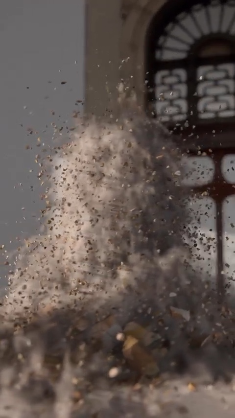 Zerfallende Büste – Destruction mit X-Particles – Standbild 5