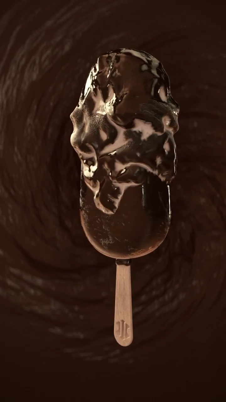 Chocolate Ice Cream – Thick Chocolate with X-Particles NeXus – Still 3