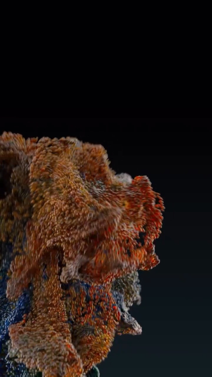 Growing Particle Form with X-Particles – Still 5