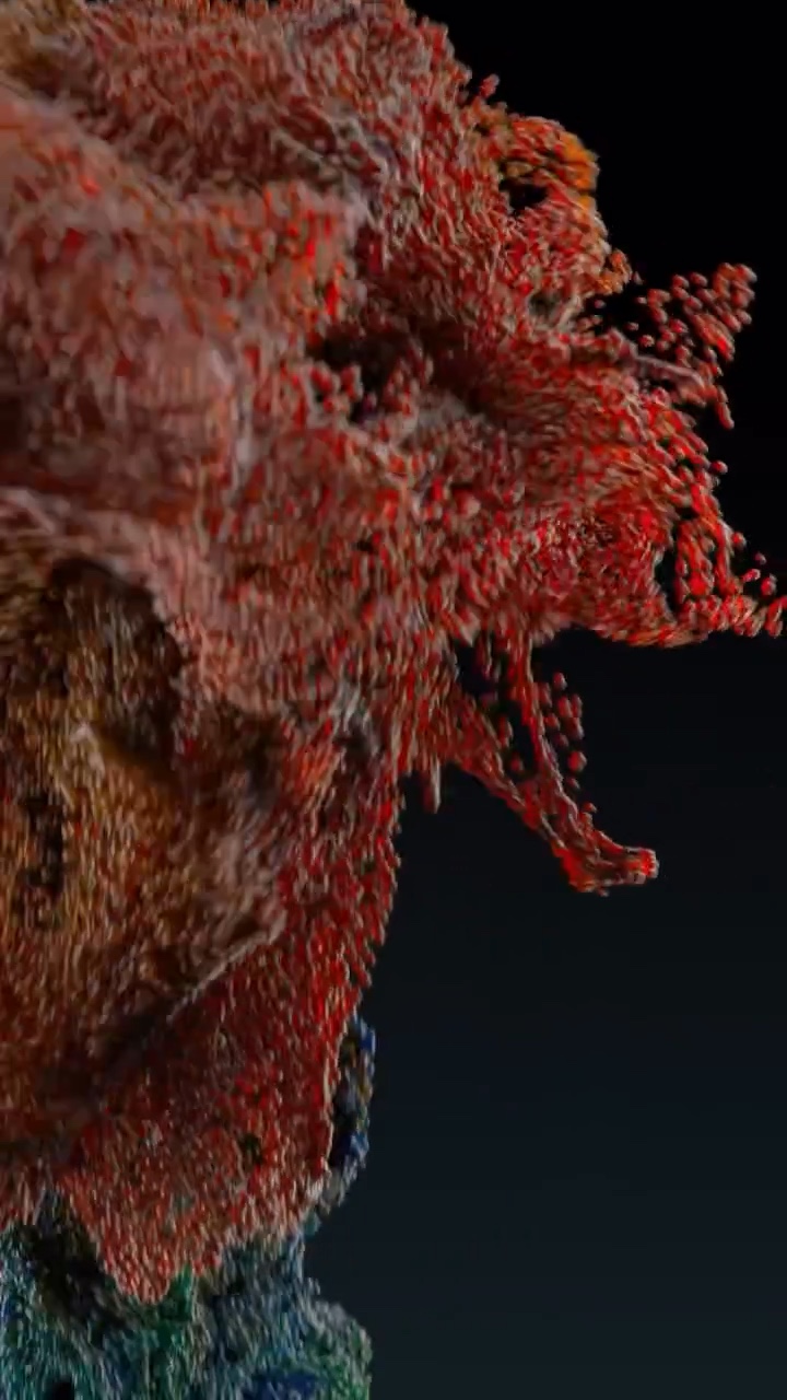 Growing Particle Form with X-Particles – Still 6